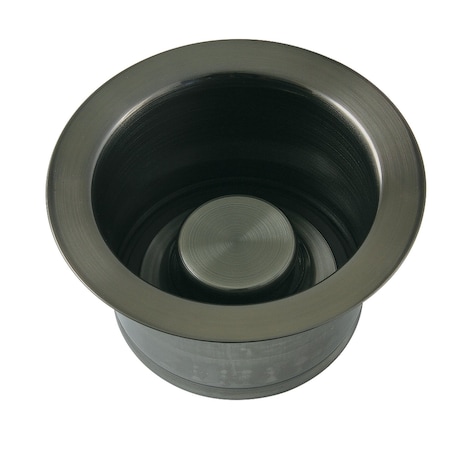 Extended Disposal Flange, Black Stainless